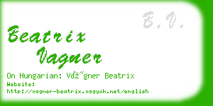 beatrix vagner business card